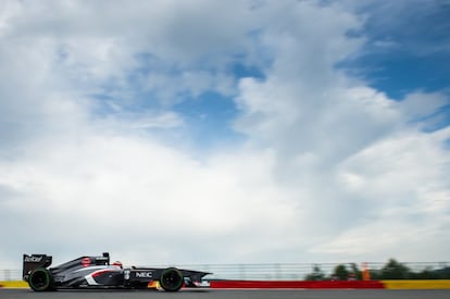 Nico Hulkenberg, durante la sesión de entrenamientos.