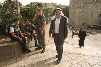 Una imagen de la parte oriental de Jerusaln, a la entrada de la ciudad vieja.