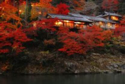 El ryokan Hoshinoya, en Kioto.