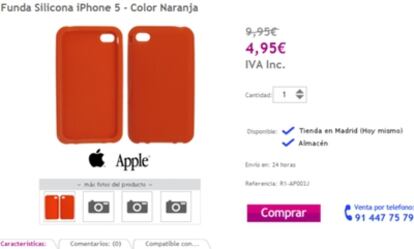 Una tienda española ya vende fundas para el iPhone 5, que no ha salido al mercado.