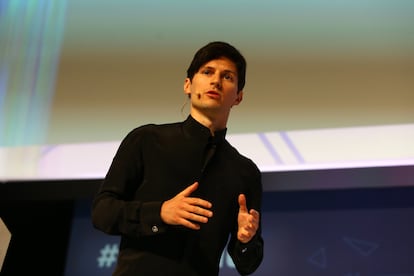 Pável Dúrov, en el Mobile World Congress de Barcelona de 2016.