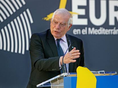 El ministro de Asuntos Exteriores, Josep Borrell, en la presentación del Ciclo de Conferencias sobre Europa en la Casa del Mediterráneo de Alicante.