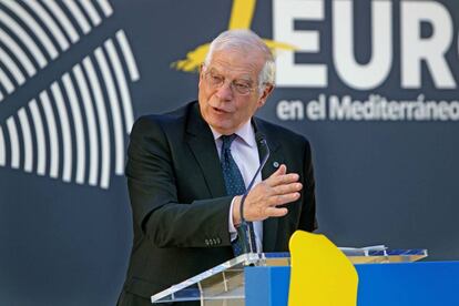 El ministro de Asuntos Exteriores, Josep Borrell, en la presentación del Ciclo de Conferencias sobre Europa en la Casa del Mediterráneo de Alicante.