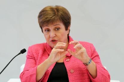 La directora gerente del FMI, Kristalina Georgieva, en octubre en Riad (Arabia Saudí).