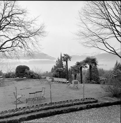 Imagen de archivo de 1956 del parque junto al Monte Verità.