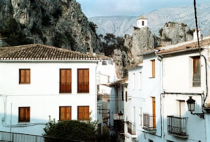 Casco antiguo del municipio de Guadalest.