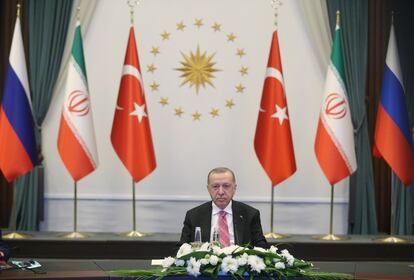 El presidente turco, Recep Tayyip Erdogan, el 1 de julio en Ankara.
