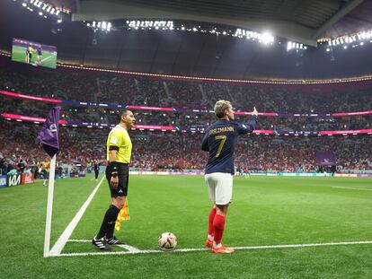 Antoine Griezmann, durante la semifinal contra Marruecos.