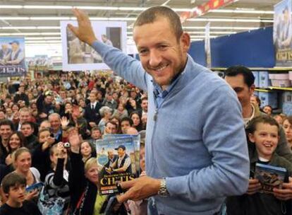 Boon, en la multitudinaria presentación del DVD del filme en París.