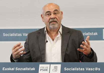 José Antonio Pastor, portavoz de los socialistas vascos.