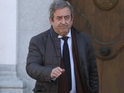 El fiscal Javier Zaragoza, en un receso de juicio a los artífices del procés.