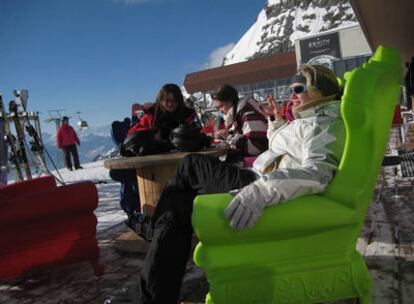 Descanso con un toque de 'glamour' en las pistas de Crans Montana