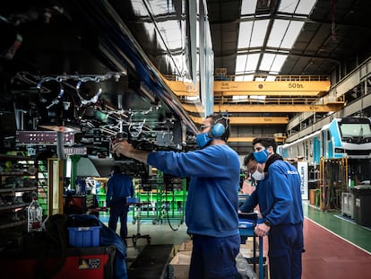 Trabajadores de Stadler.