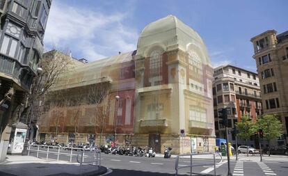 Exterior del Palacio Bellas Artes, en San Sebastián.