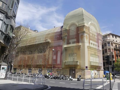 Exterior del Palacio Bellas Artes, en San Sebastián.