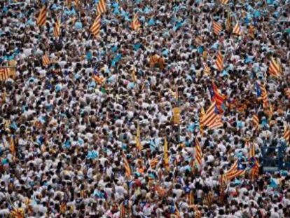 Barcelona en la Diada, l'11 de setembre.