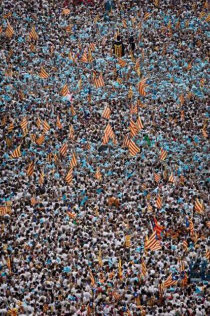 Barcelona en la Diada, l'11 de setembre.