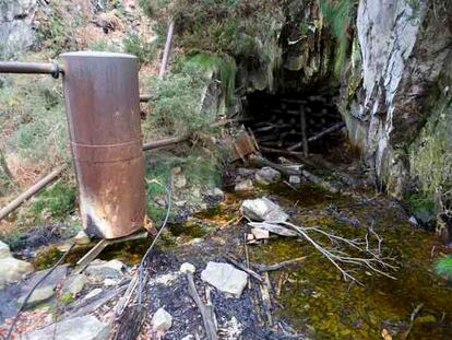 Bocamina de la explotación asturiana de la que salieron los explosivos del 11-M, en la actualidad.