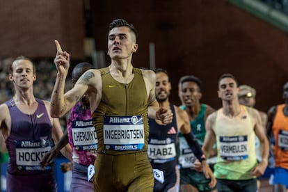 Jakob Ingebrigtsen, el pasado 13 de septiembre en una competición en Bruselas.