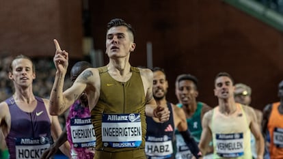 Jakob Ingebrigtsen, el pasado 13 de septiembre en una competición en Bruselas.