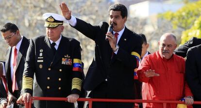 Nicolás Maduro, este jueves, en Caracas.