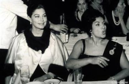 Ava Gardner y Lola Flores en el Florida Park.