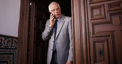 Josep Borrel, exministro socialista y actual vicepresidente de la Fundación Focus Abengoa, en Sevilla.