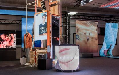 El 'showroom' de Trison donde muestra sus pantallas de muestra