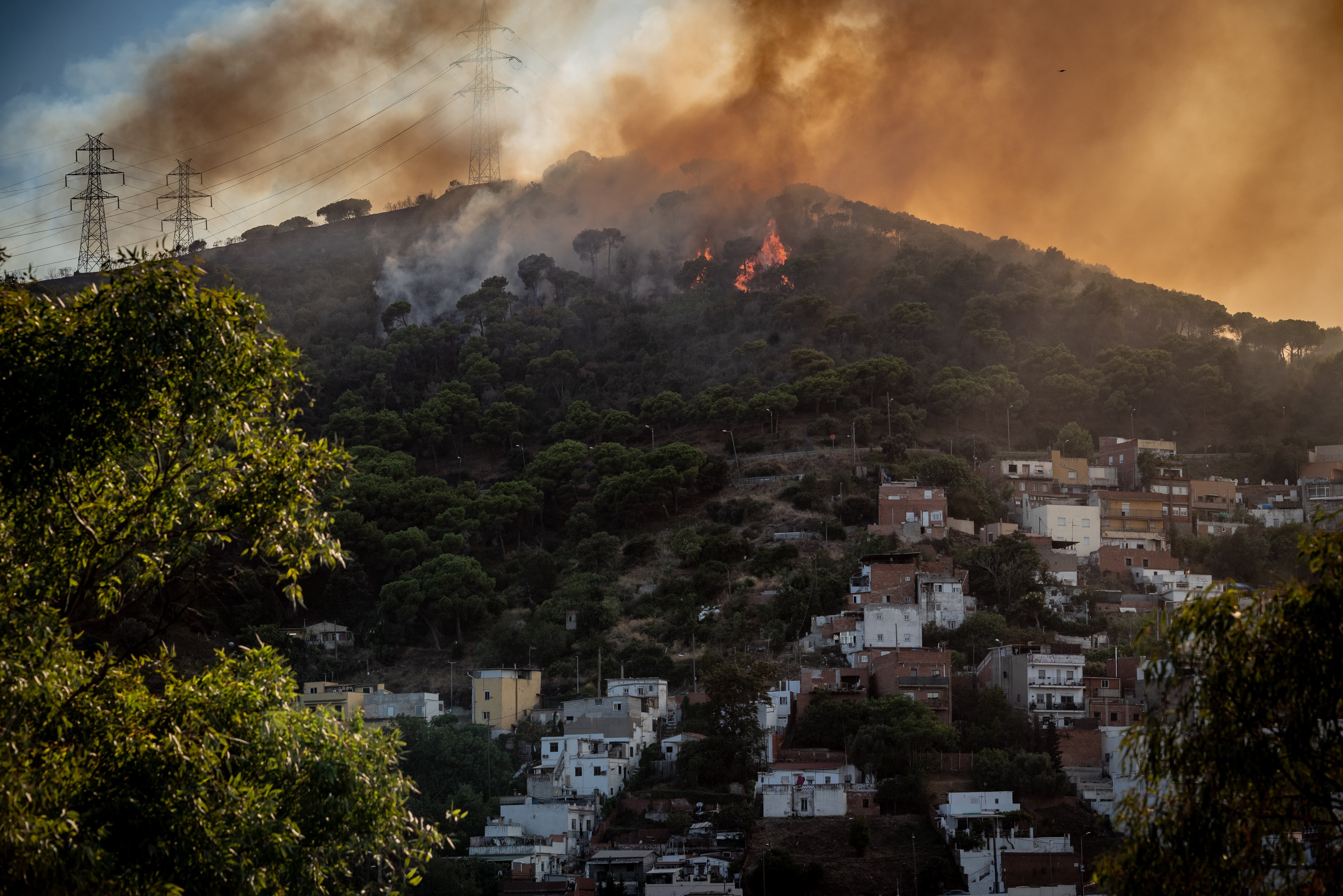 El incendo de Collserola, en Barcelona, estabilizado