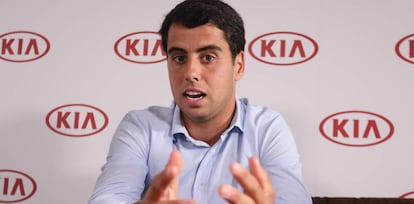 Jaume Munar, durante la entrevista en Madrid.