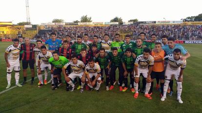 Los planteles de Olimpo y San Lorenzo hermanados en el dolor.