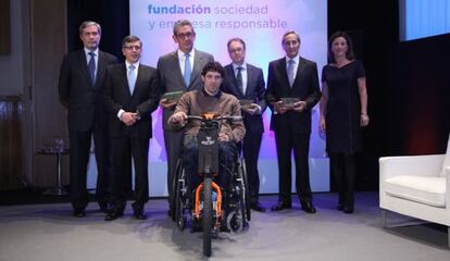 Los galardonados por la Fundación Seres, el 25 de noviembre en Madrid.