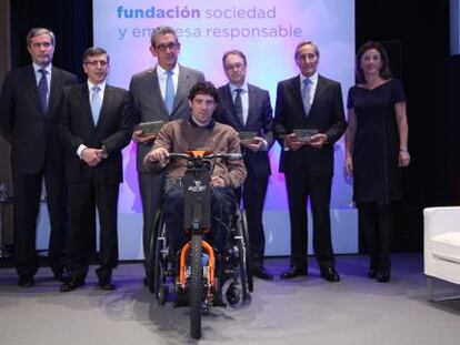 Los galardonados por la Fundaci&oacute;n Seres, el 25 de noviembre en Madrid. 