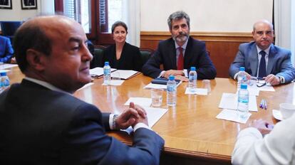 Carlos Lesmes, presidente del Consejo General del Poder Judicial, preside en Barcelona el pleno de gobierno del TSJC