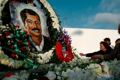 Un homenaje en honor a Luis Donaldo Colosio, en Tijuana, el 23 de marzo de 2004.