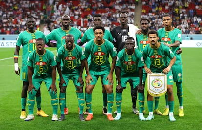 El once inicial de Senegal que se enfrenta a Inglaterra en octavos de final. 