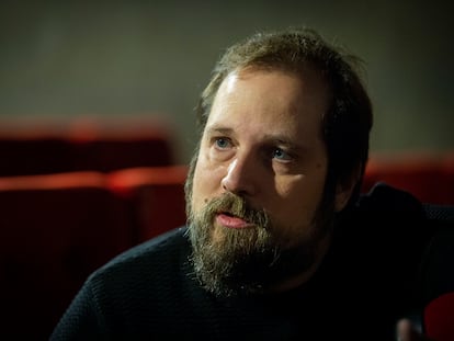 Carlos Vermut, durante una entrevista en 2022 en Madrid por su película 'Mantícora'.