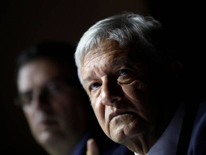 López Obrador en una conferencia de prensa este viernes.