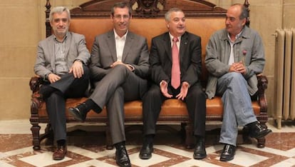 Los candidatos a diputado general por Guipuzcoa.