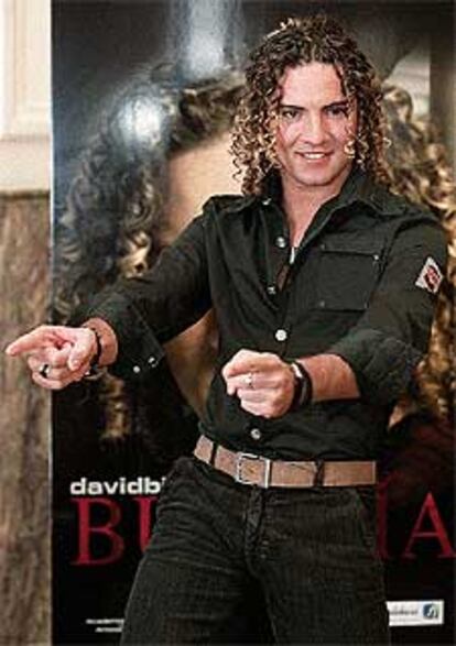 David Bisbal, ayer durante la presentación de <i>Bulería.</i>