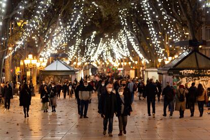 Las luces navideñas de Barcelona, el 26 de noviembre.