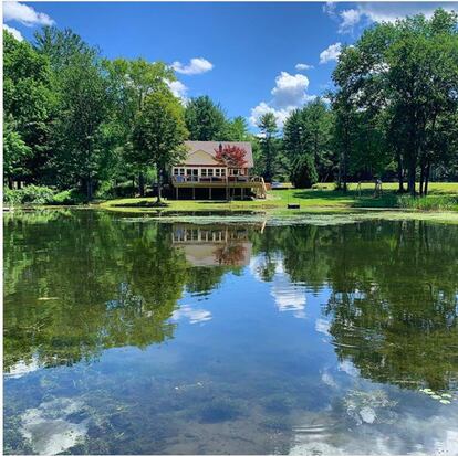 La casa de campo que ha alquilado en Londonderry, New Hampshire, Laura Martínez.