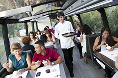 Imagen promocional del Gurmet Bus, que comenzar&aacute; a circular el jueves.