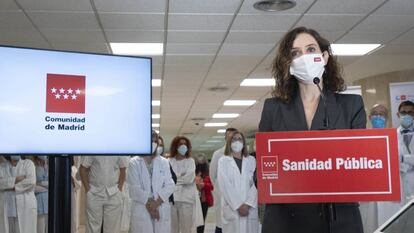 La presidenta de la Comunidad de Madrid, Isabel Díaz Ayuso. 