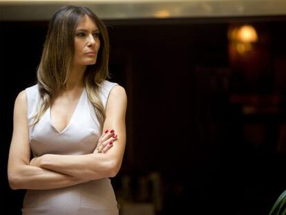Melania Trump, la mujer del candidato republicano Donald Trump.