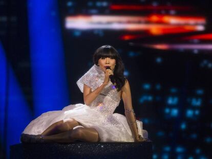 Dami Im, representante de Australia, durante la segunda semifinal de Eurovisión.