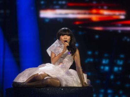 Dami Im, representante de Australia, durante la segunda semifinal de Eurovisión.