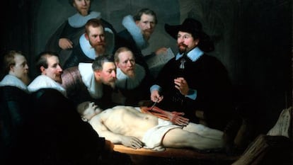 'La lección de anatomía del Dr. Nicolaes Tulp', del pintor holandés Rembrandt.