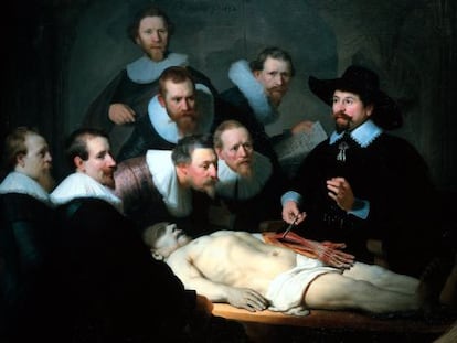'La lección de anatomía del Dr. Nicolaes Tulp', del pintor holandés Rembrandt.