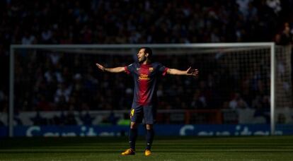 Mascherano, en el encuentro de Liga contra el Madrid en el Bernabéu.